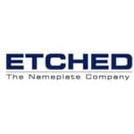 Etched logo